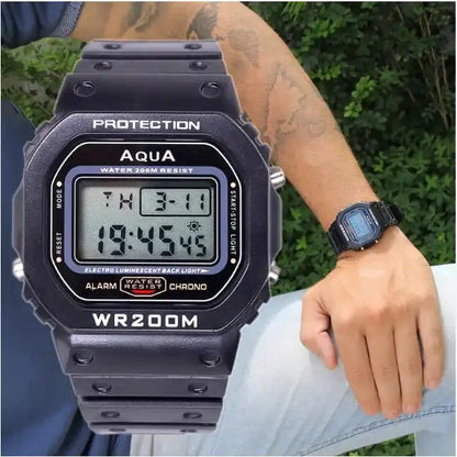 Relógio Aqua Original Digital G Esportivo Masculino A Prova Dágua AQUA GP-519 WR200M - PRODUTO NACIONAL